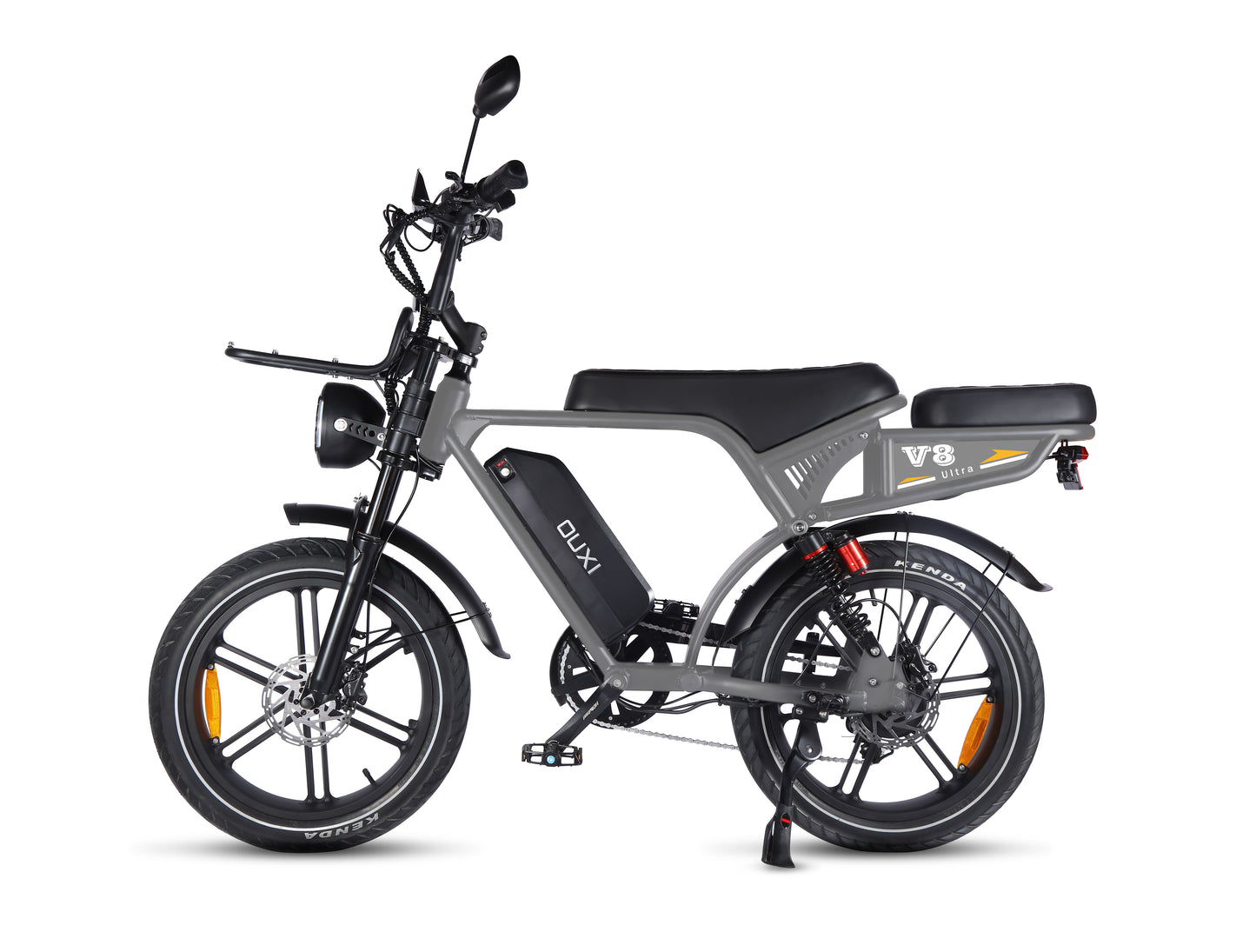 Fatbike V8 Ultra Nando Grey - color exclusivo detalle cuadro