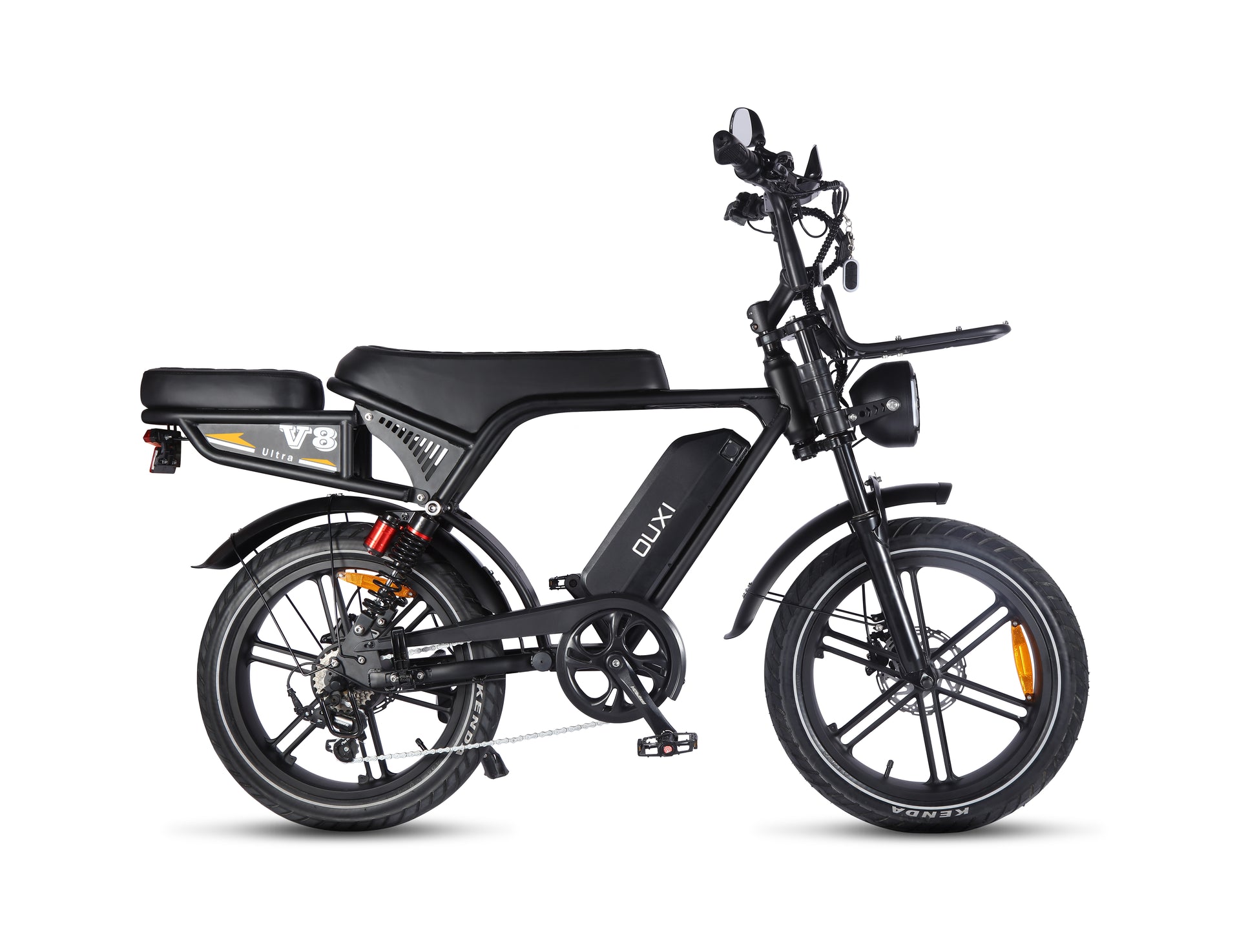 Fatbike V8 Ultra Negro - frenos hidráulicos detalle