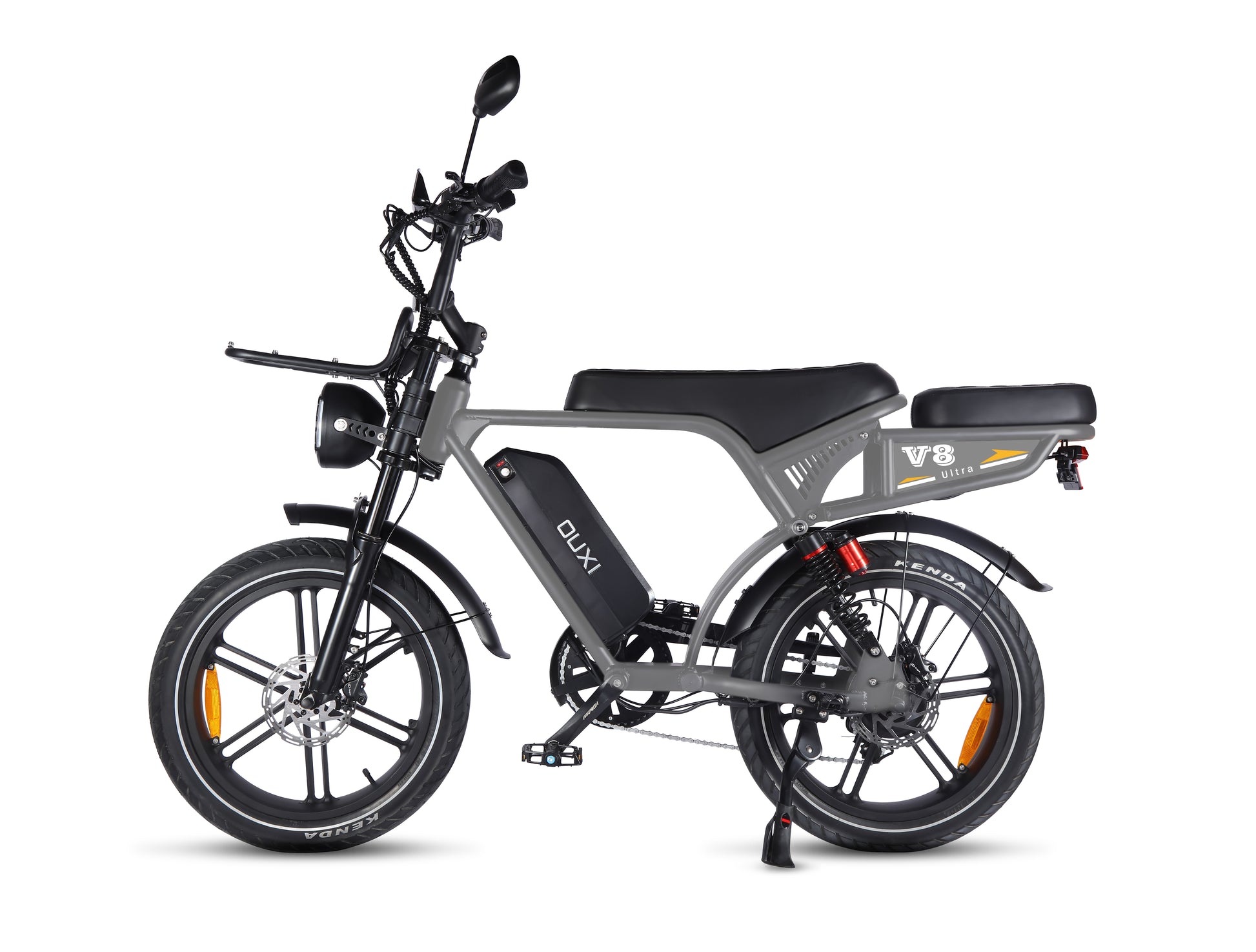 Fatbike V8 Ultra Nando Grey - color exclusivo detalle cuadro