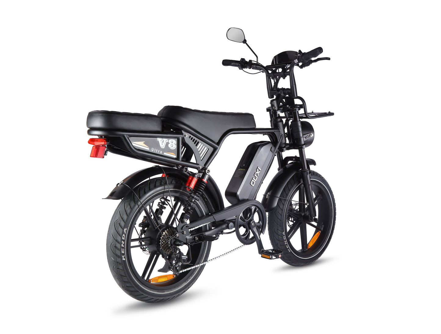Fatbike V8 Ultra Negro - manillar y display eléctrico