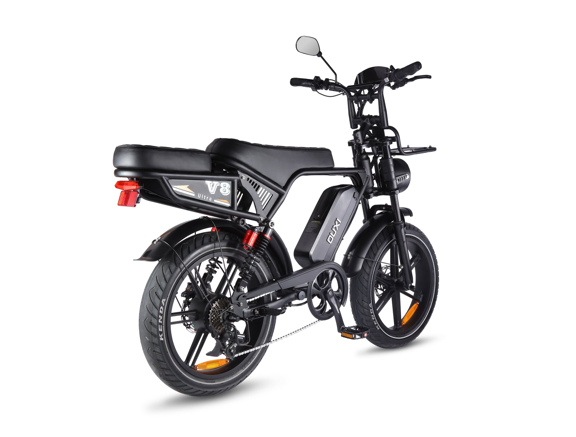 Fatbike V8 Ultra Negro - manillar y display eléctrico