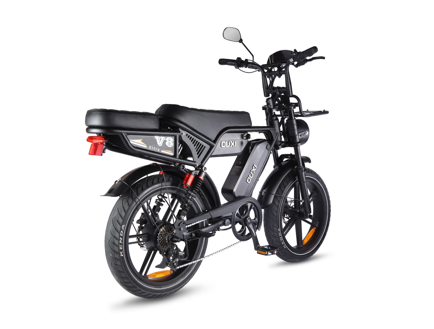 Fatbike V8 Ultra Max - sistema doble batería detalle