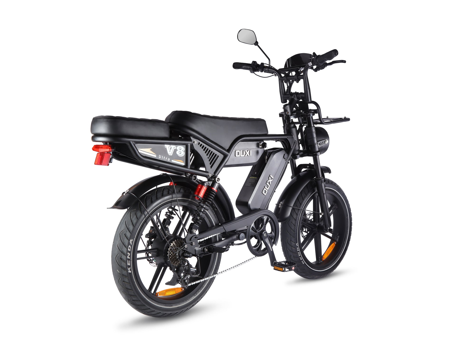 Fatbike V8 Ultra Max - sistema doble batería detalle